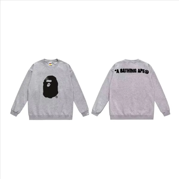 A Bathing Ape Classic Ape Head Gray Hoodie - 1