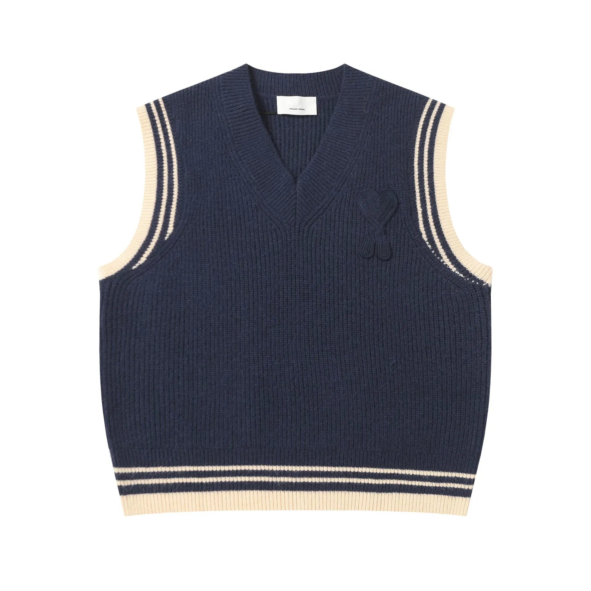 Heart Embroidered Wool Sweater photo 5