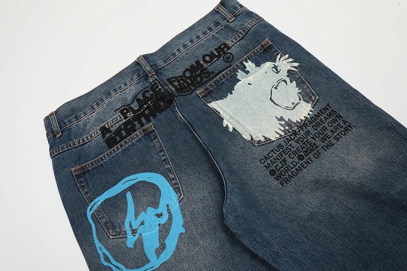 Collaborative Print Denim Jeans photo 8