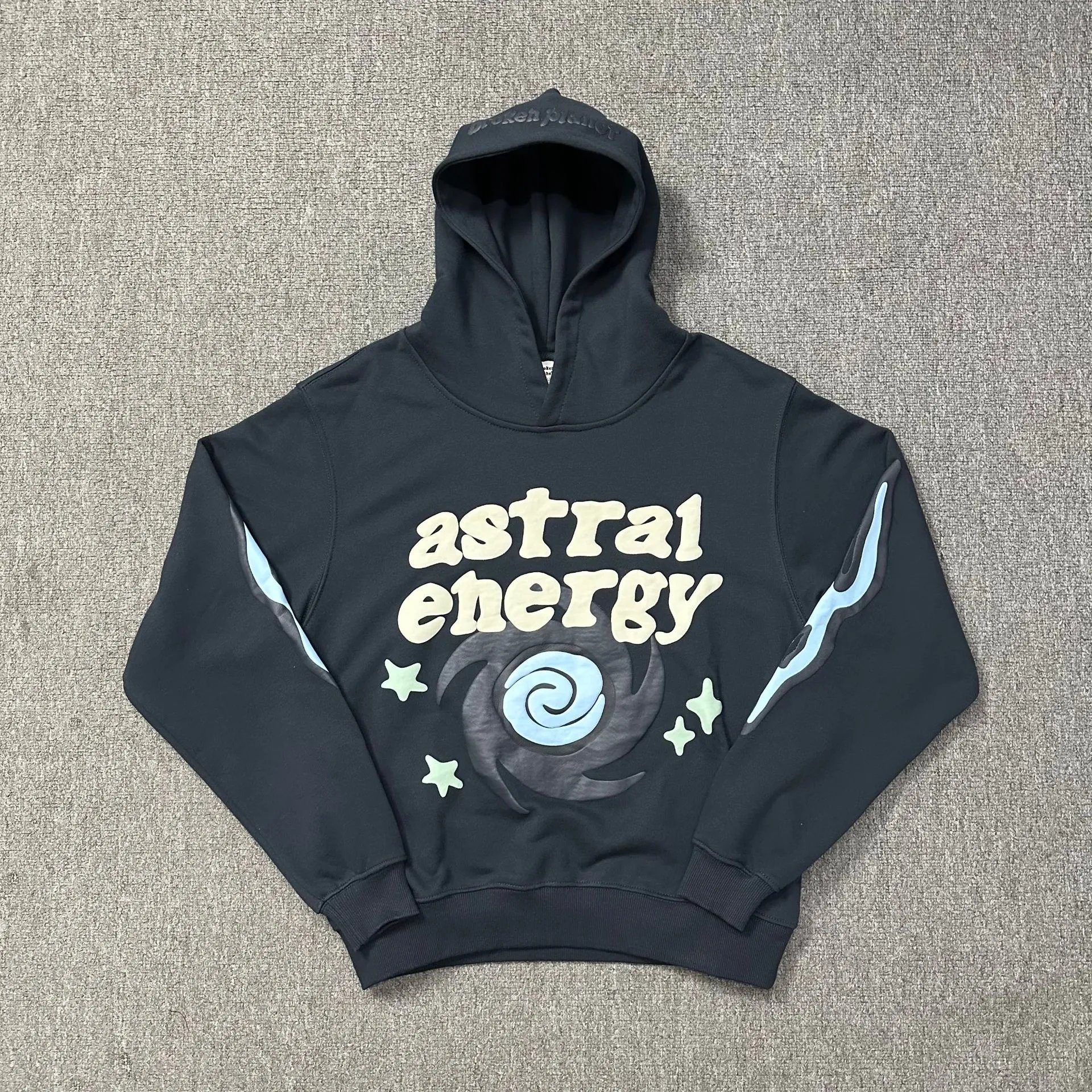 Planet Letter Puff Print Hoodie Set photo 2