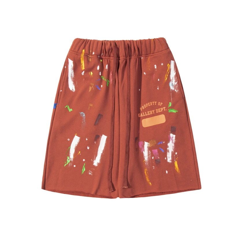 Splatter Letter G-D Printed Shorts photo 5