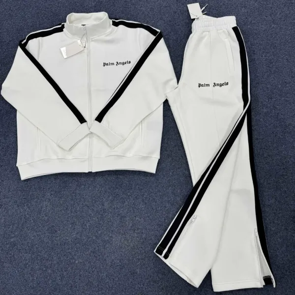 Design Track Suit Yellow White Striped Tracksuit - 5