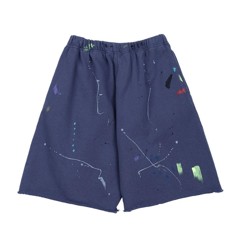 Splatter Letter G-D Printed Shorts photo 4
