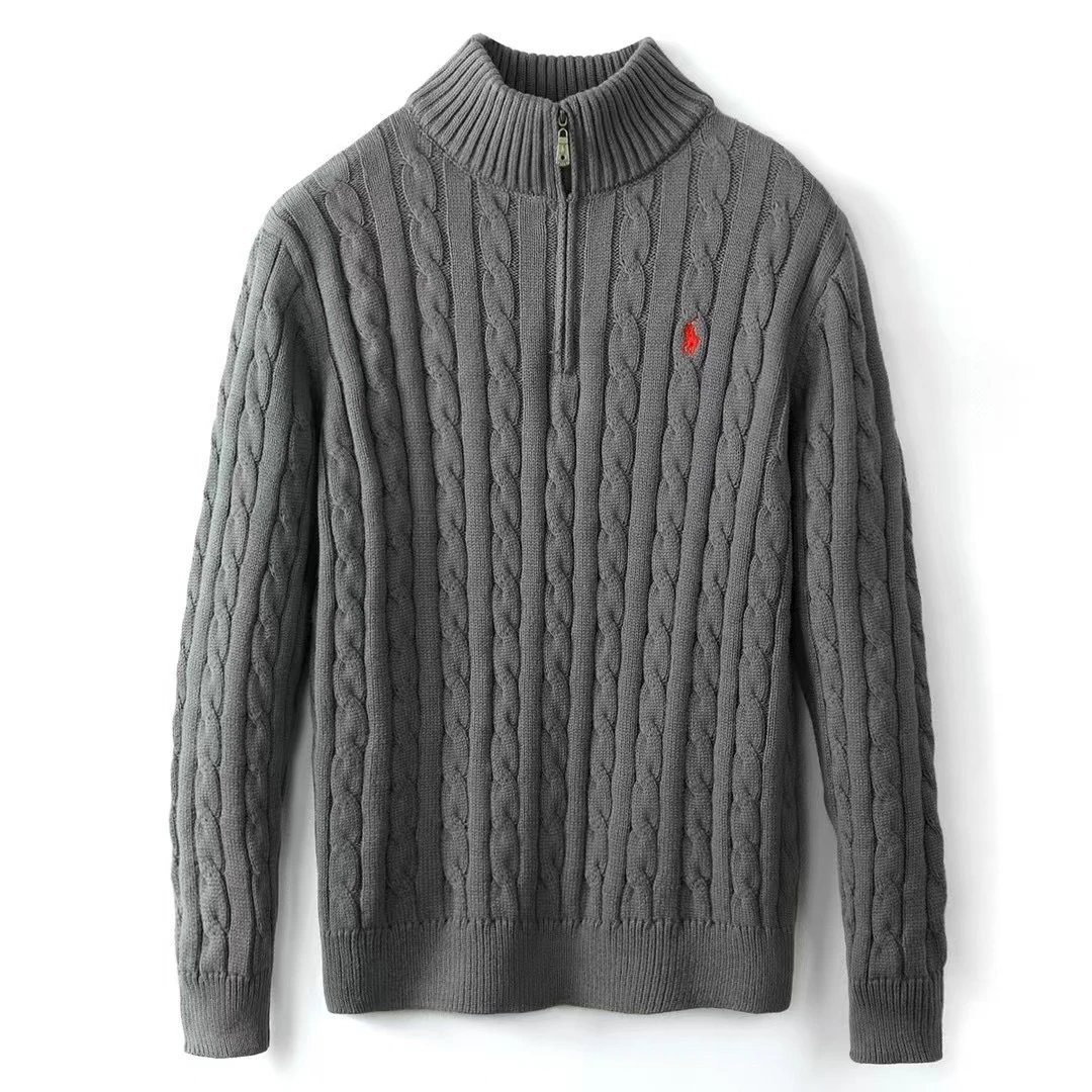 Half-Zip Embroidered Knit Sweater photo 6