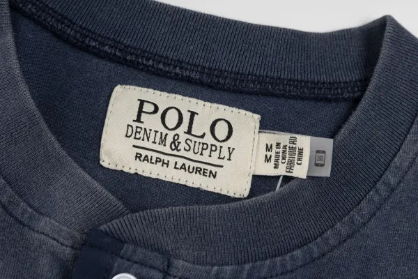 Polo Ralph Lauren Henley Long-Sleeve Shirt Army Green - 14