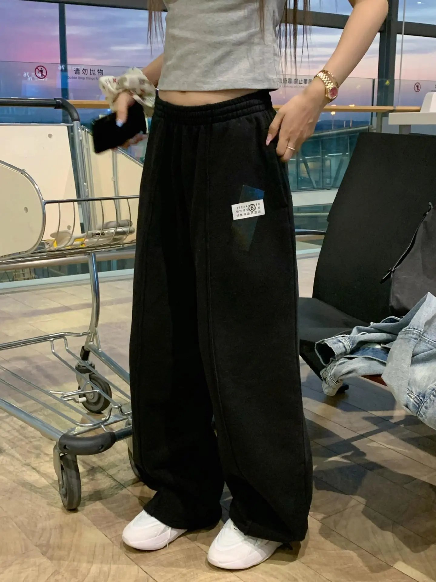 Tape Cargo Wide-Leg Pants photo 6