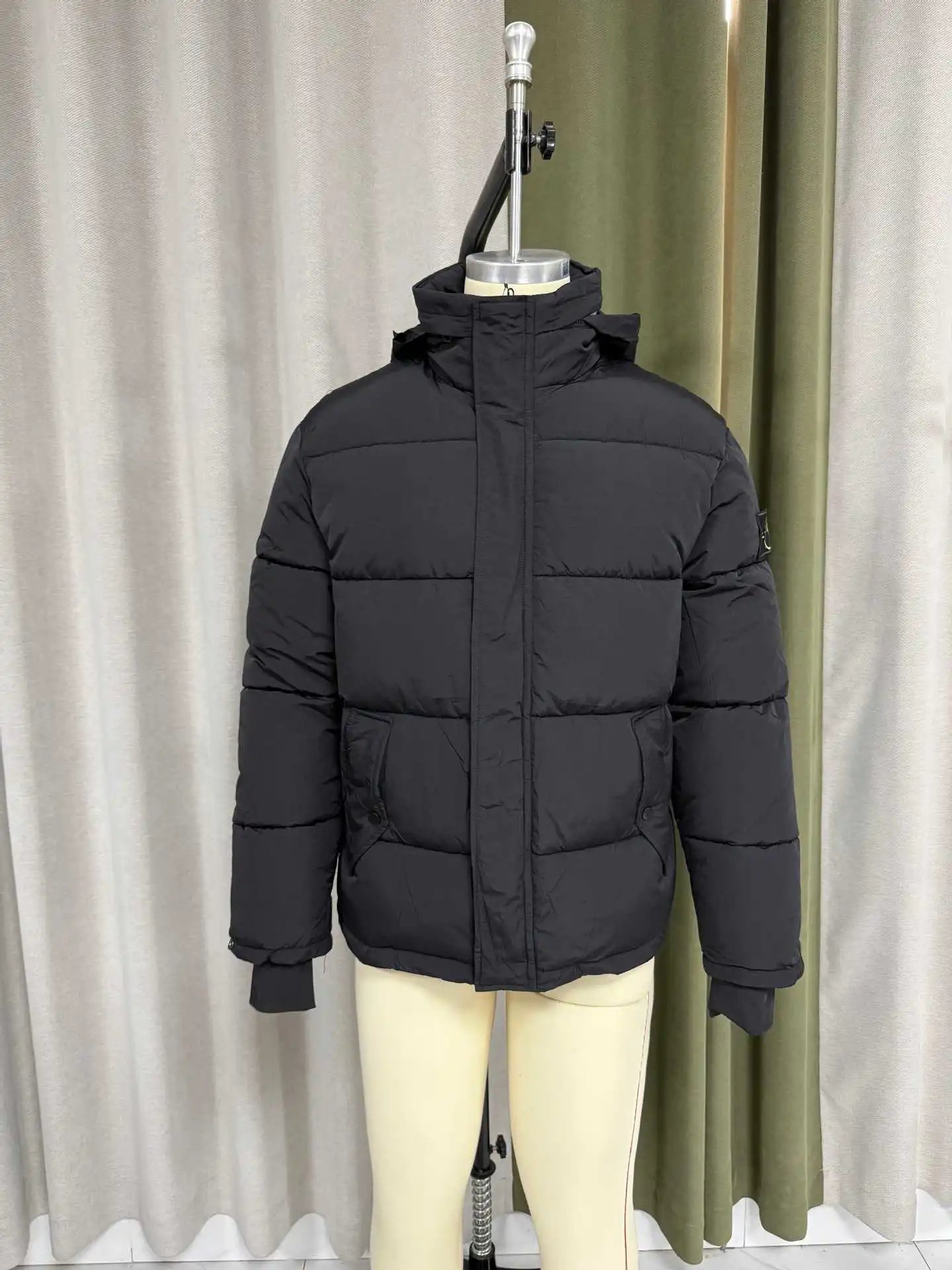 Tie-Dye Detachable Hooded Puffer Jacket photo 6