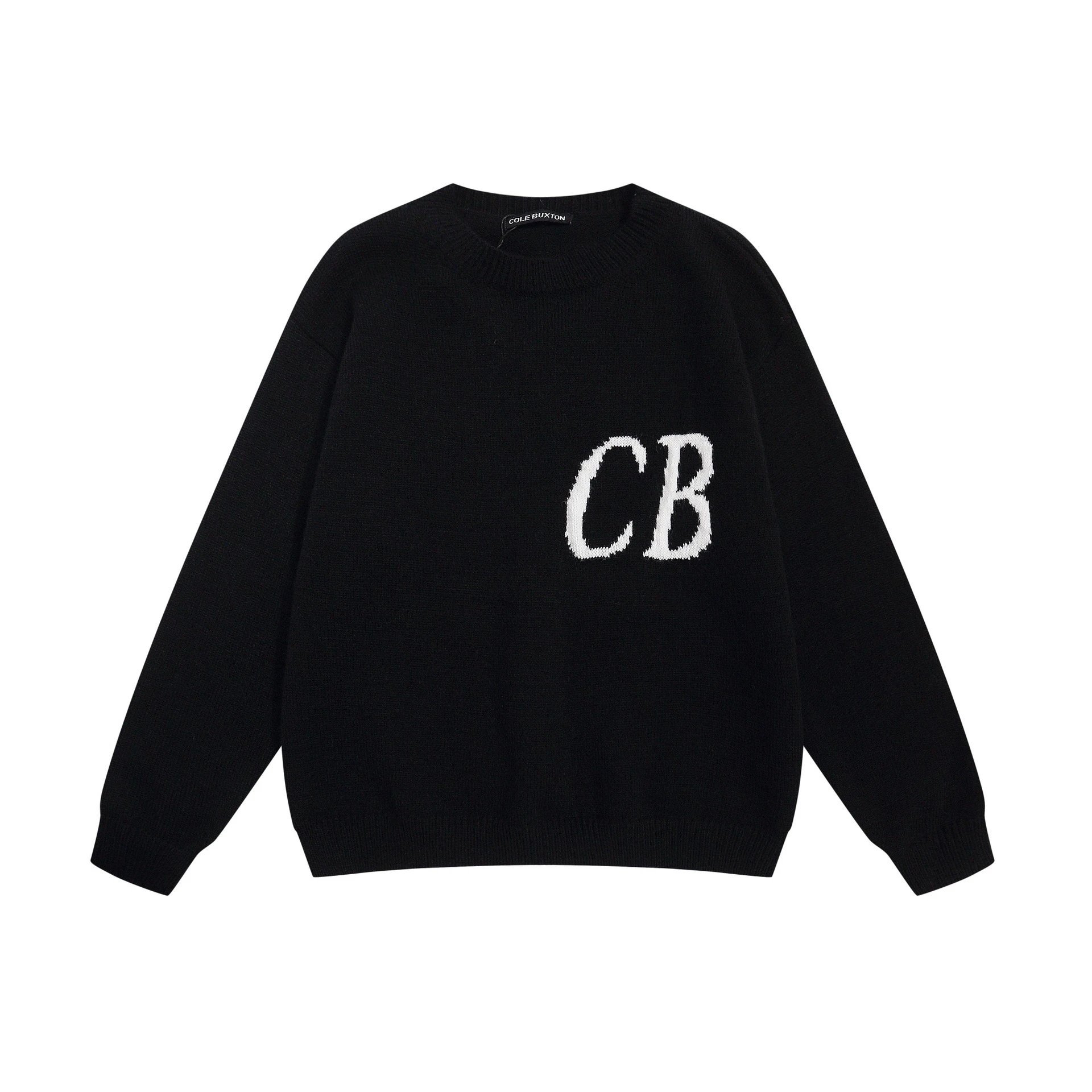 Minimalist Letter Knit Hoodie Unisex photo 2
