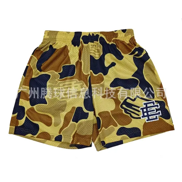 A Bathing Ape Camo Mesh Shorts Multicolor - 1