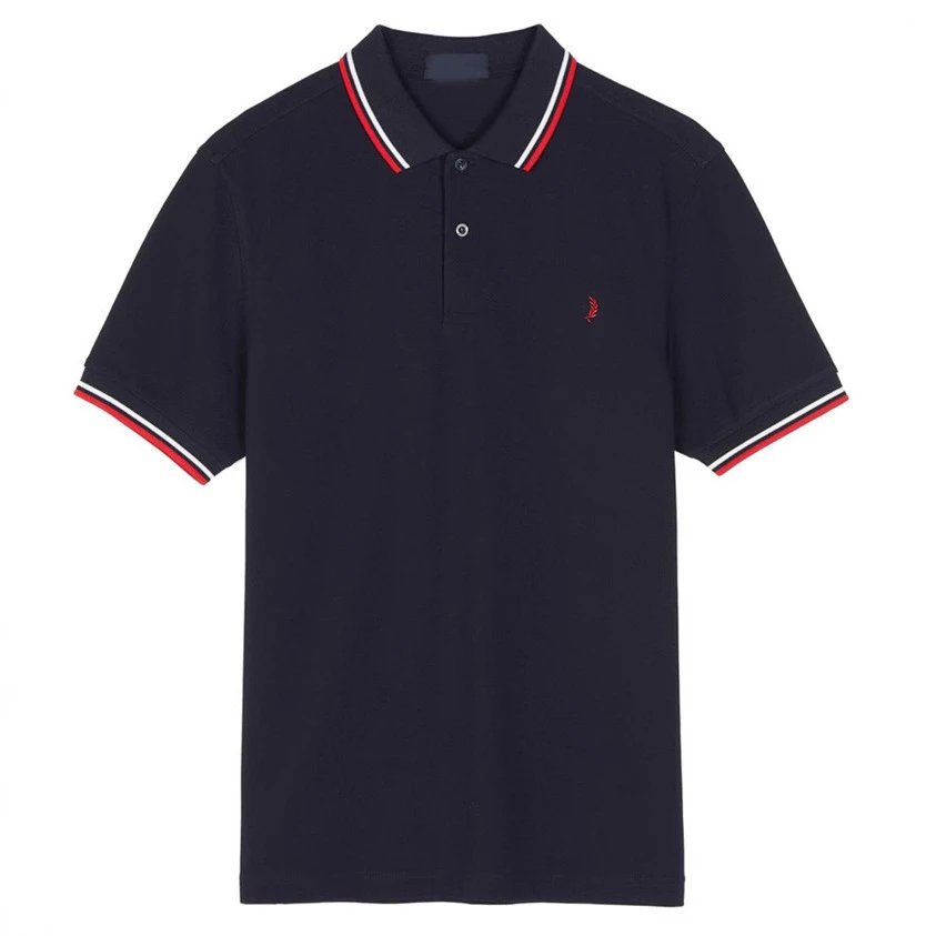 Wheat polo shirt with embroidery photo 2