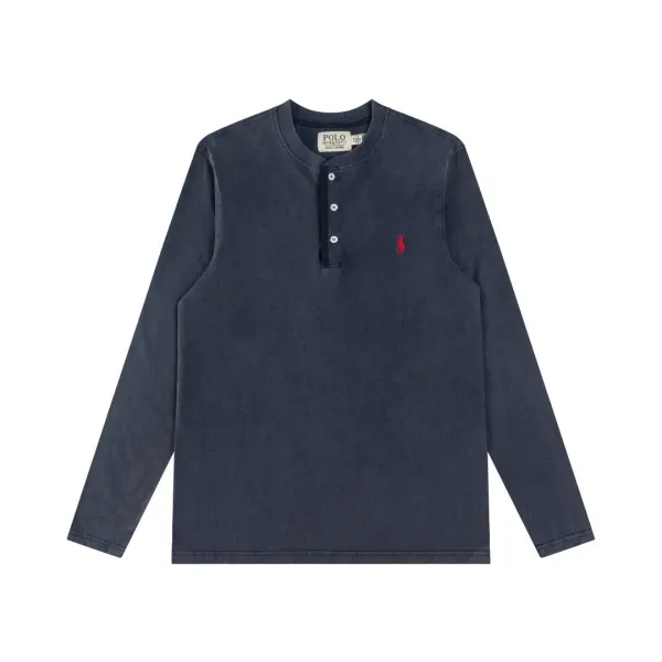 Polo Ralph Lauren Henley Long-Sleeve Shirt Army Green - 9