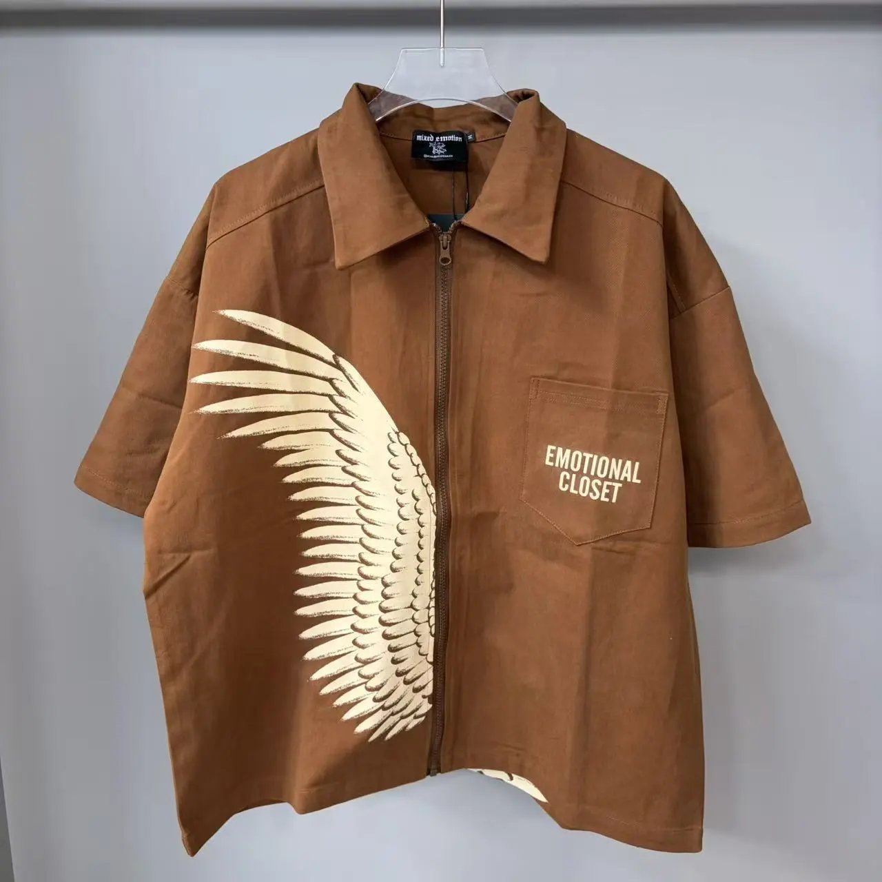 Wing Print Shirt and Shorts Set photo 3