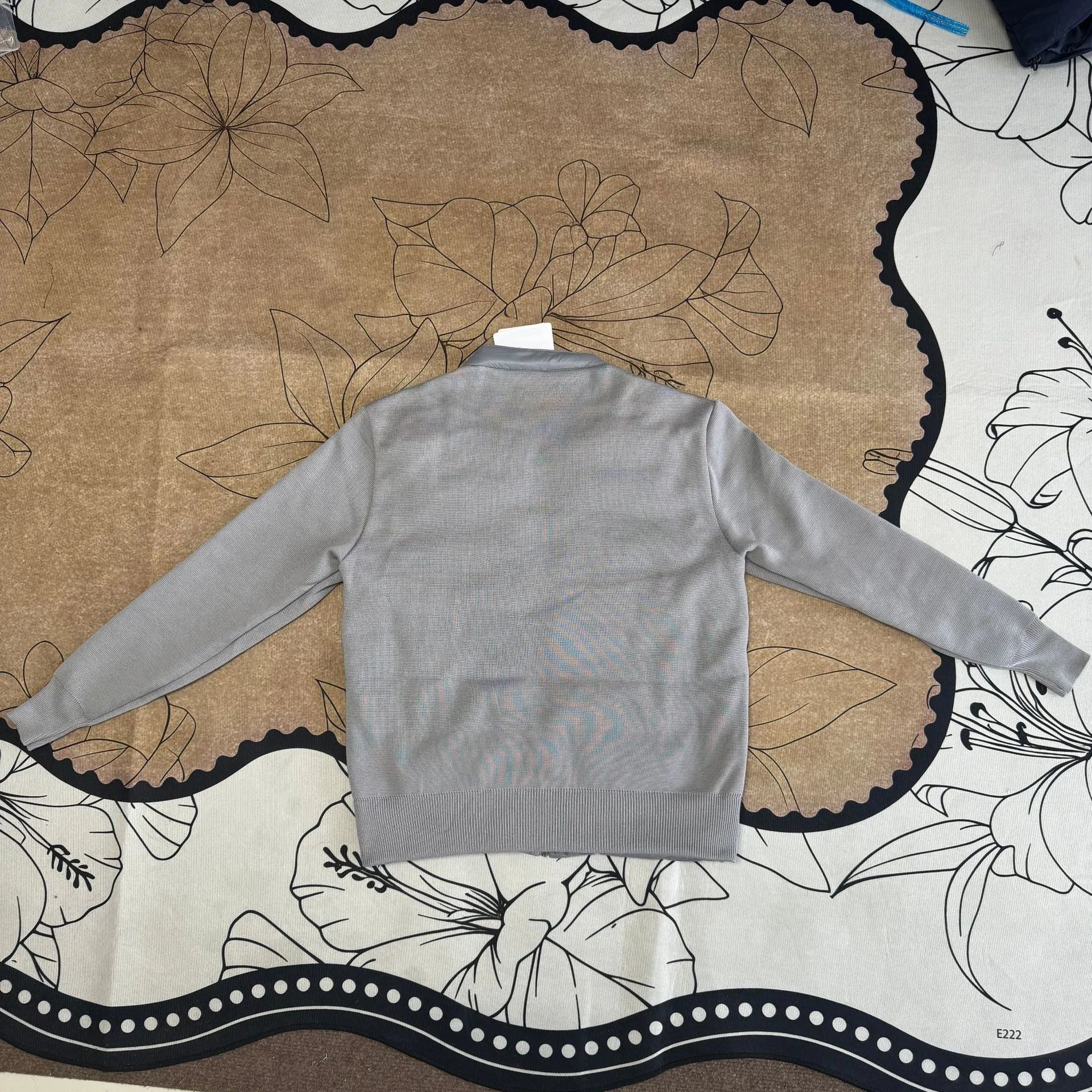 Mock Neck Patchwork Sleeve Quilted Jacket photo 8