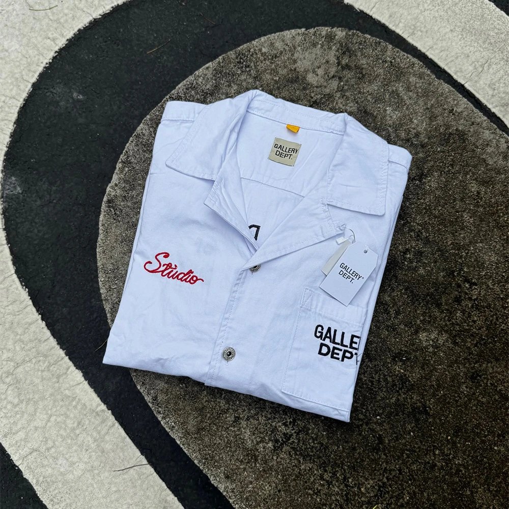 Embroidered Canvas Work Shirt photo 3