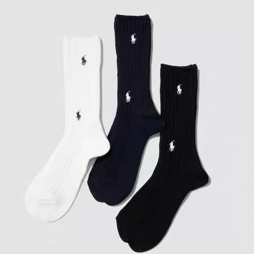 Double Needle Embroidered Pony Long Socks photo 7