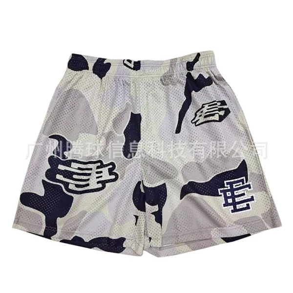 Design Camo Mesh Basketball Shorts Multicolor - 1