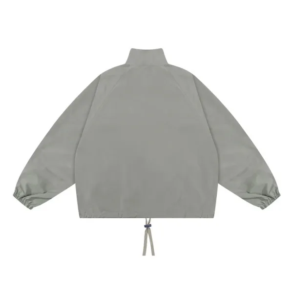 Fear of God Essentials Half-Zip Windbreaker Gray Outerwear - 16