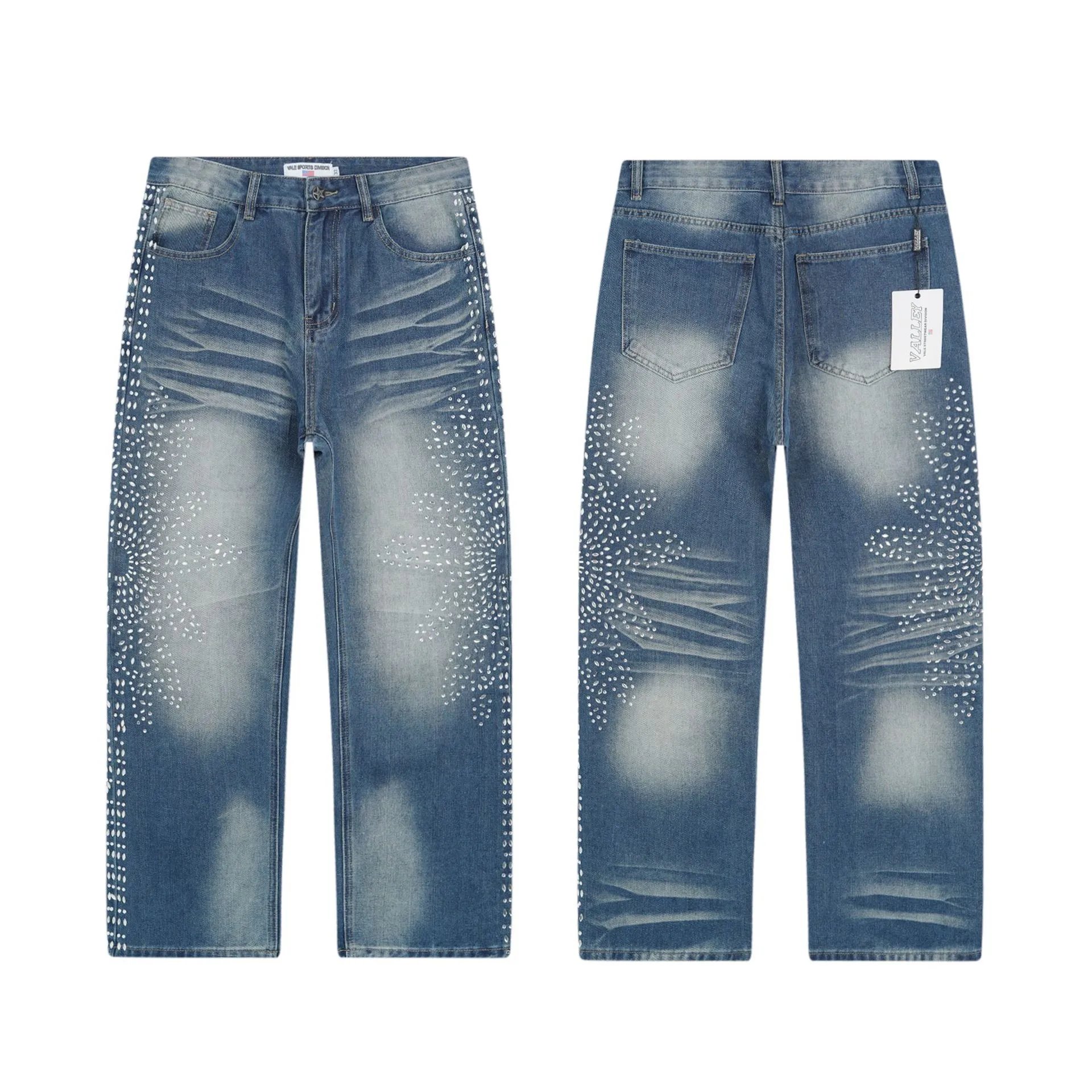 Washed Rhinestone Jeans photo 7
