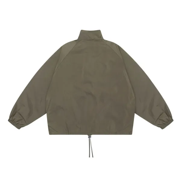 Fear of God Essentials Half-Zip Windbreaker Gray Outerwear - 10