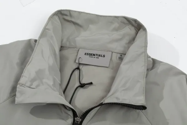 Fear of God Essentials Half-Zip Windbreaker Gray Outerwear - 20