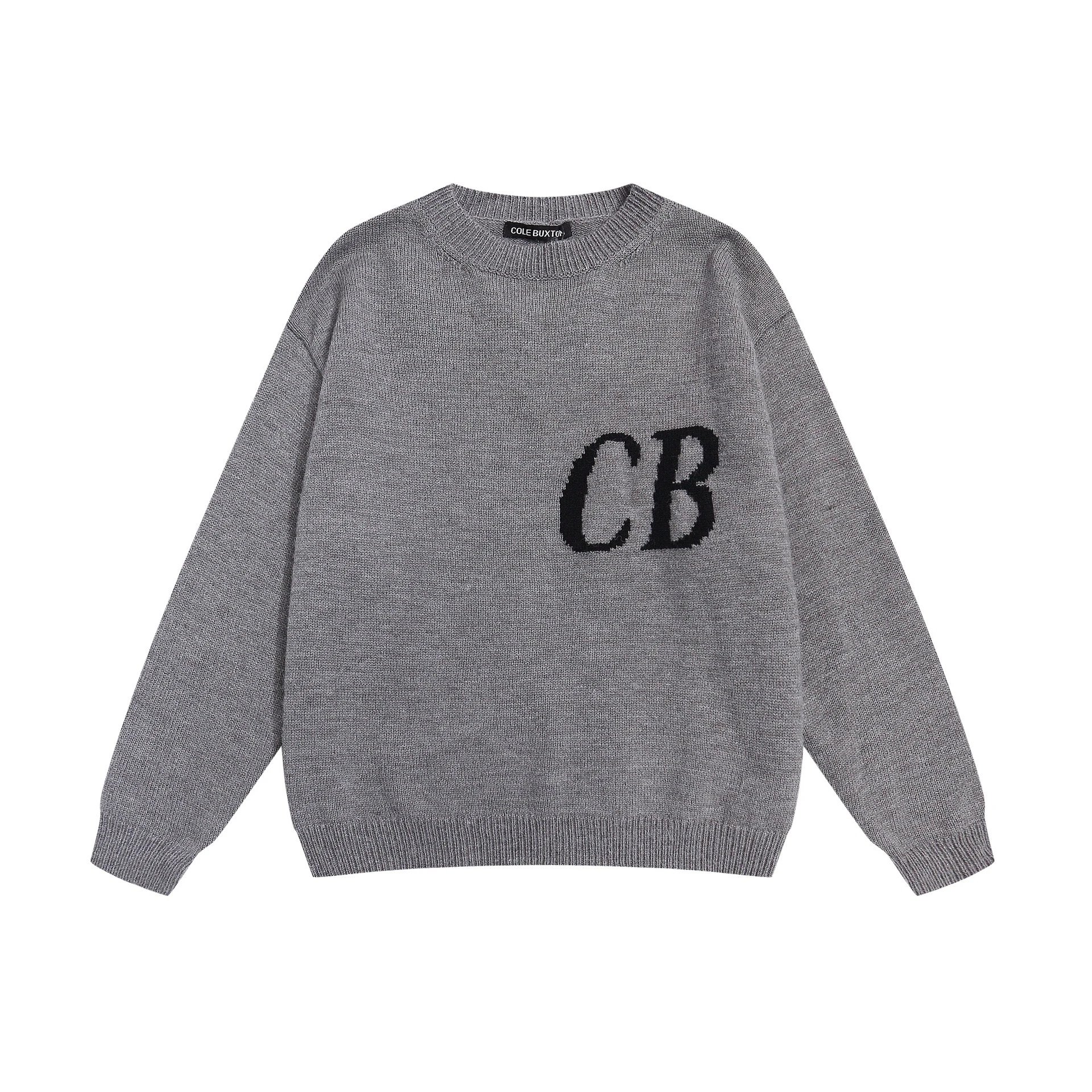 Minimalist Letter Knit Hoodie Unisex photo 4