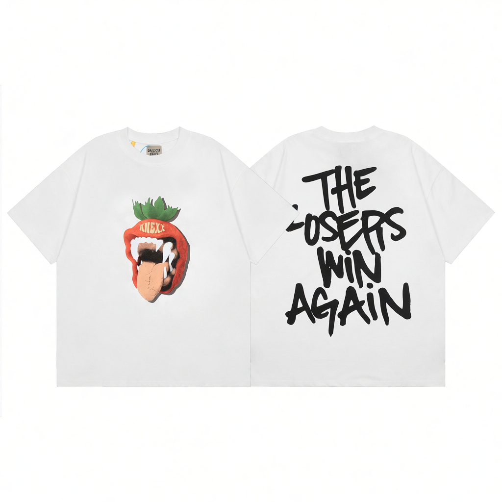 Gallery Dept. Art That Kills White Black Green Pink Orange Tie-Dye Graphic T-Shirt