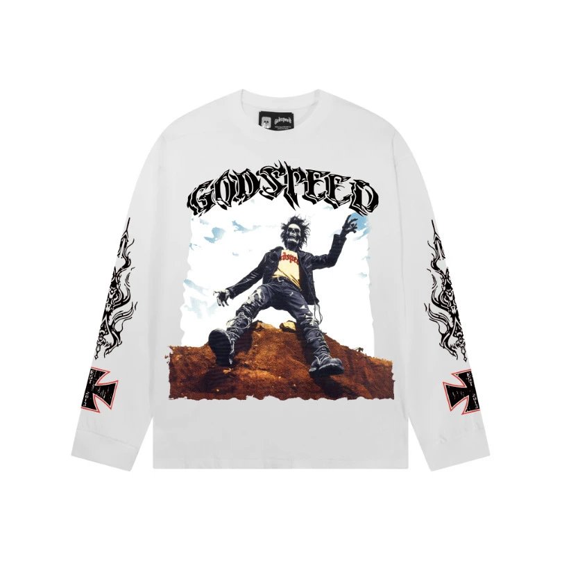 Skull Print Vintage Washed T-Shirt photo 7