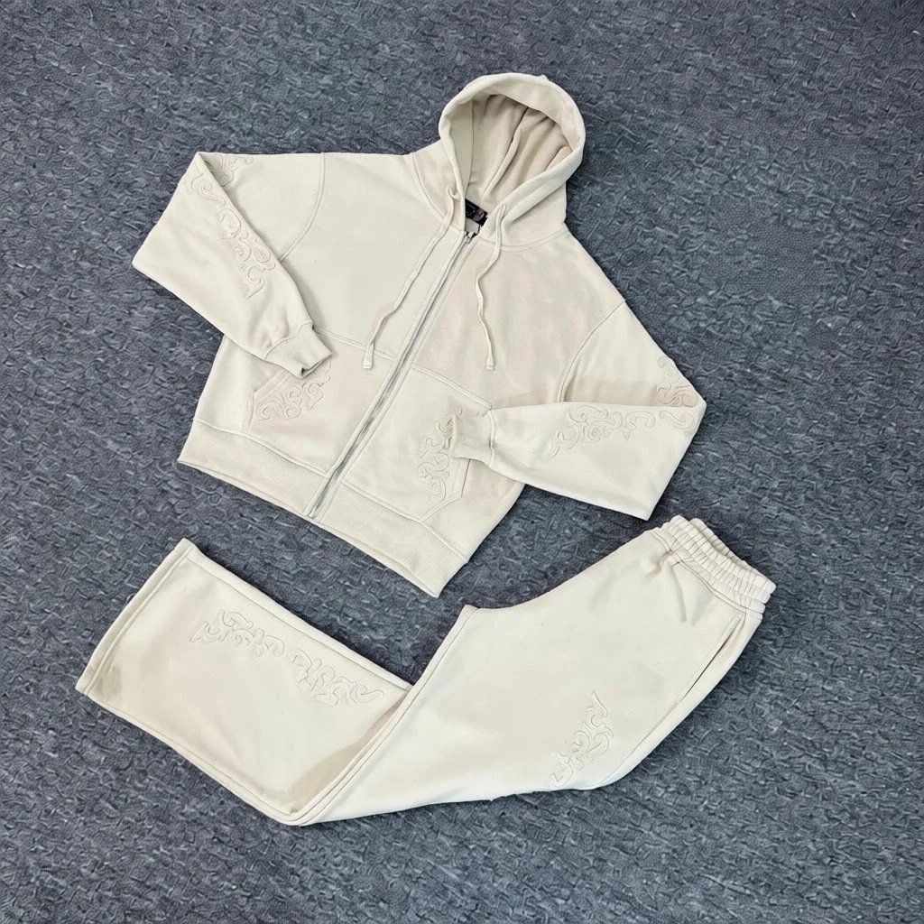 Embroidered Sakura Waffle Denim Jacket photo 3