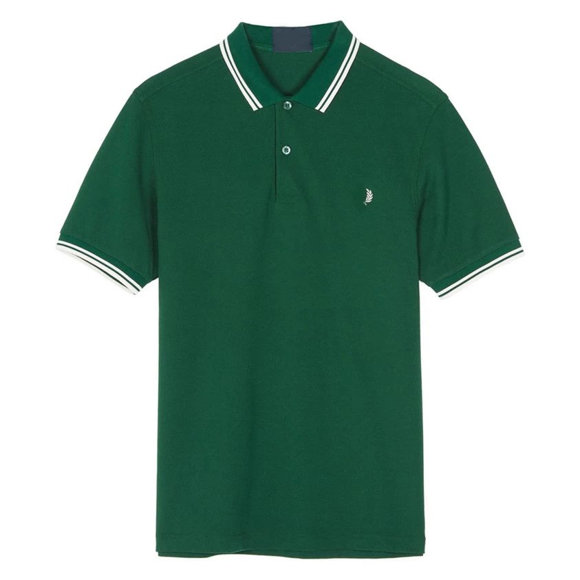 Wheat polo shirt with embroidery photo 5