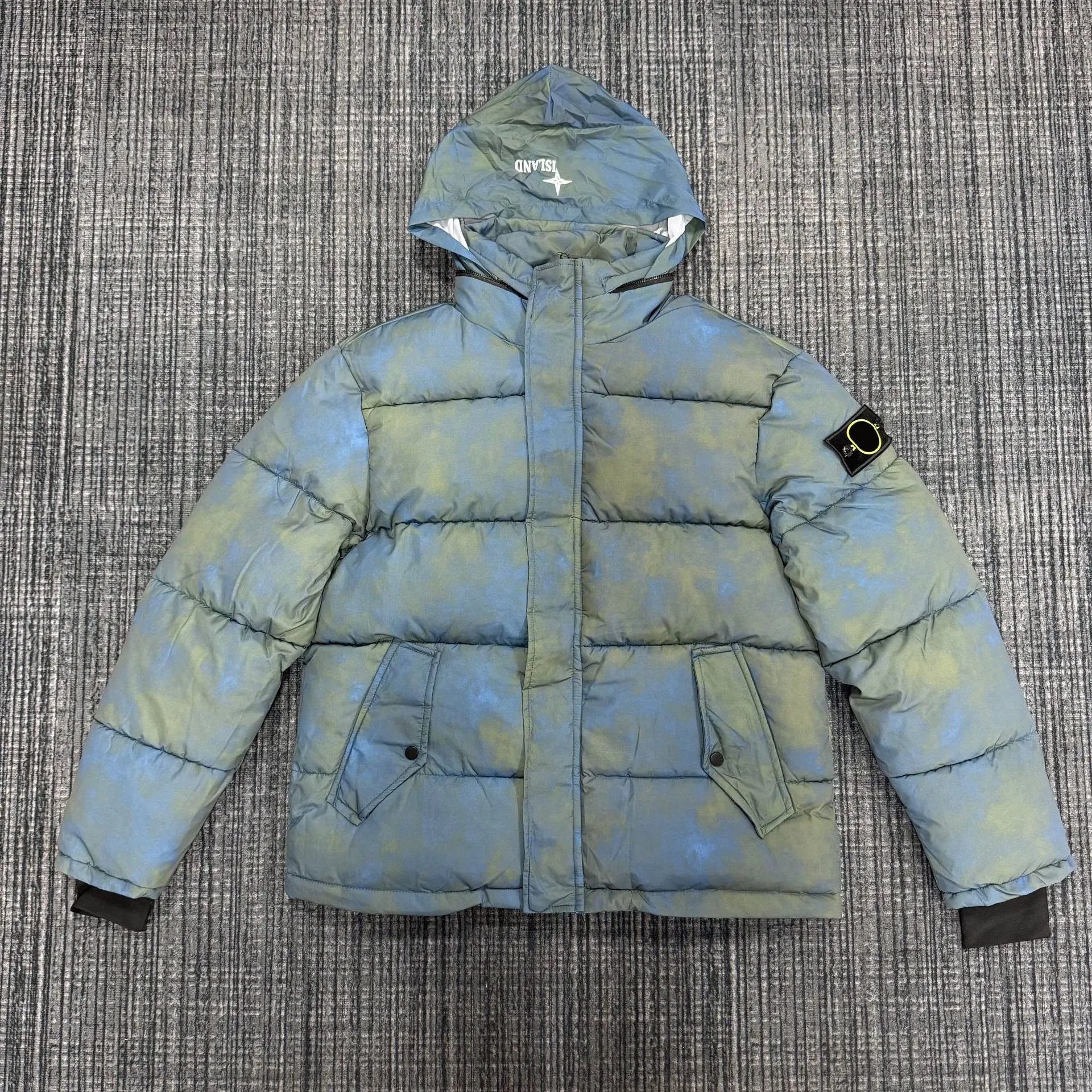 Tie-Dye Detachable Hooded Puffer Jacket photo 4