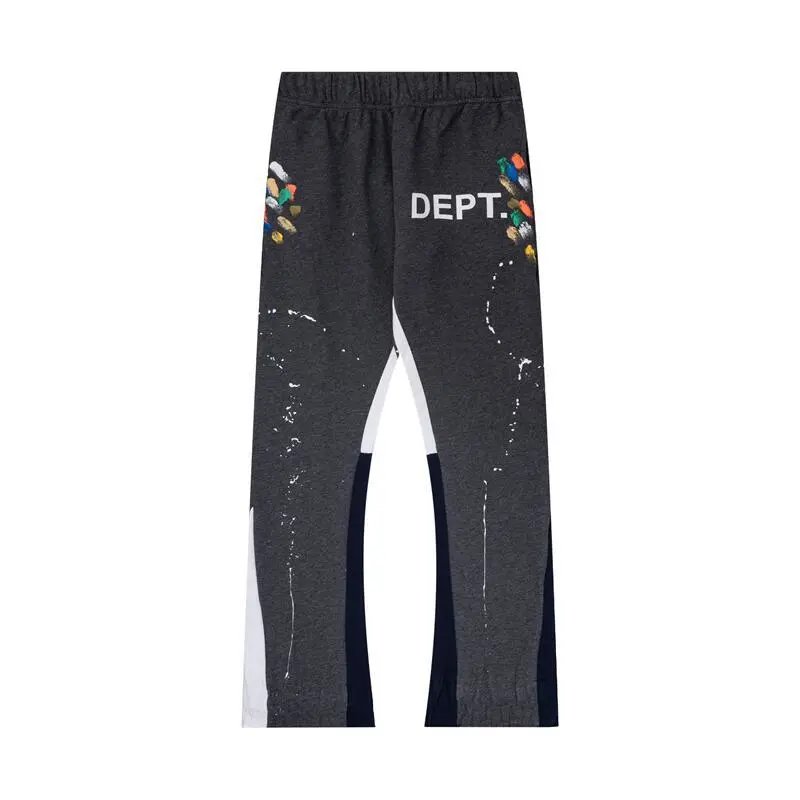 Hand-Painted Graffiti Retro Patchwork Sweatpants photo 2
