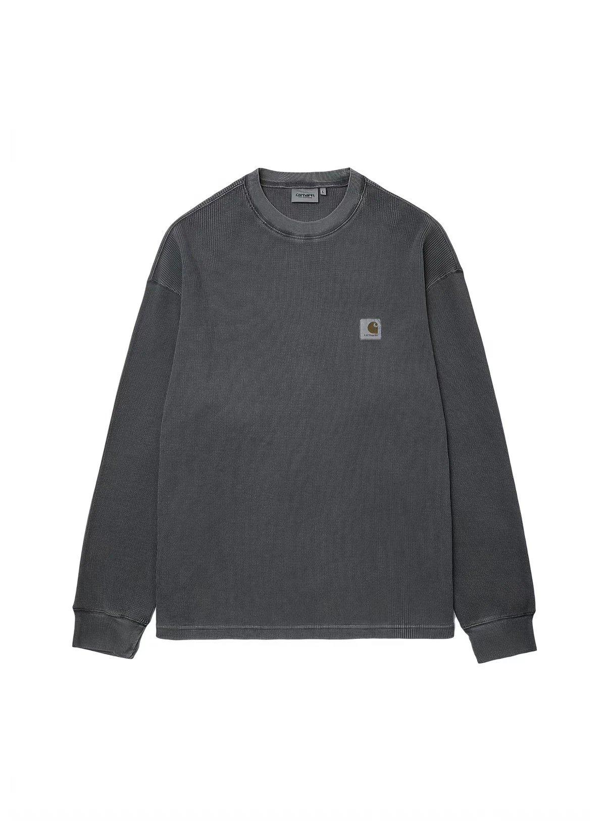 Classic Logo Waffle Knit Long Sleeve T-Shirt photo 2