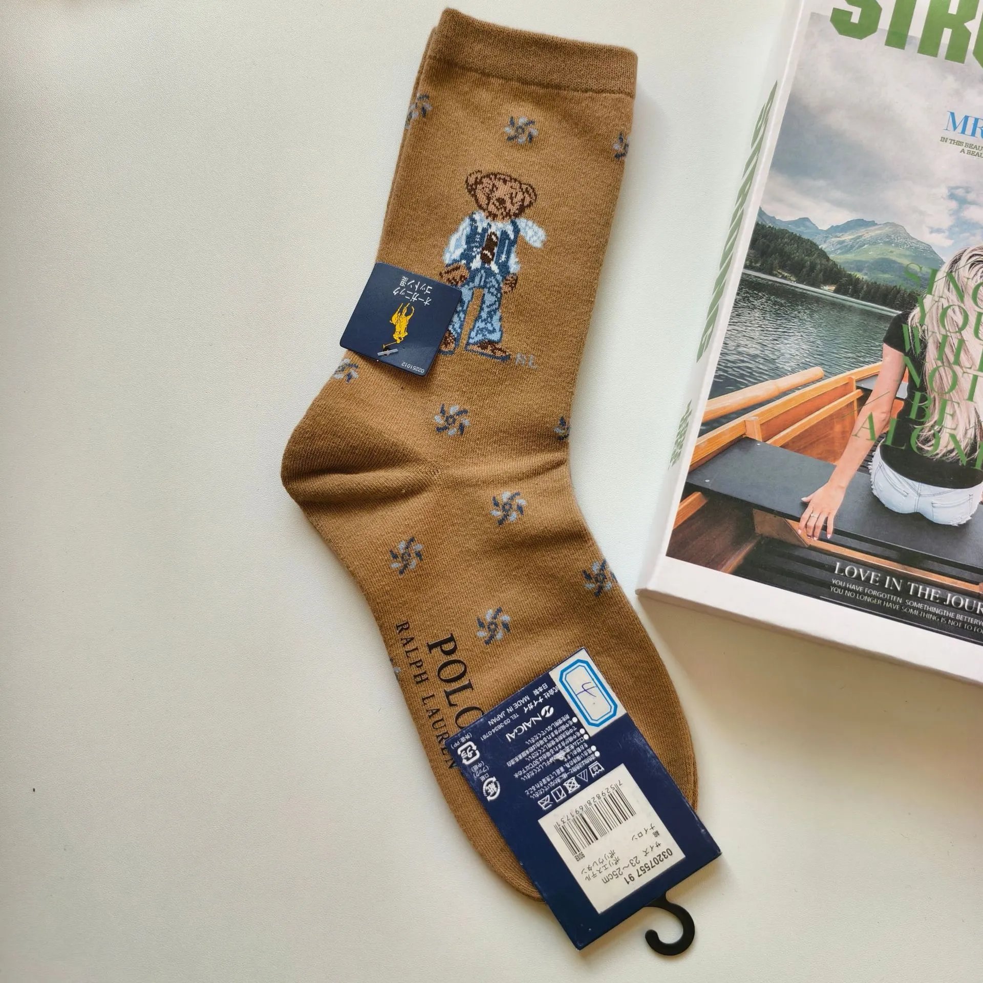 Cartoon Bear Mid-Calf Cotton Socks photo 5