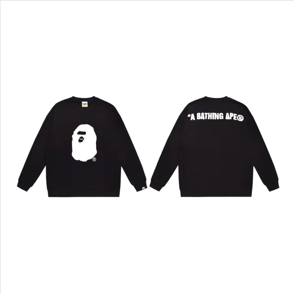 A Bathing Ape Classic Ape Head Black Hoodie - 1