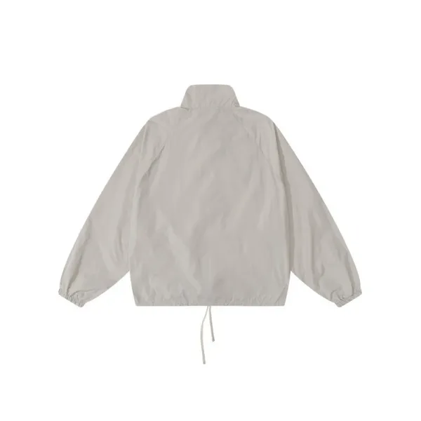 Fear of God Essentials Half-Zip Windbreaker Gray Outerwear - 14