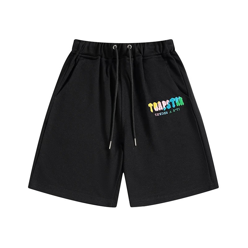 Rainbow Letter Gradient Embroidered Shorts Set photo 3