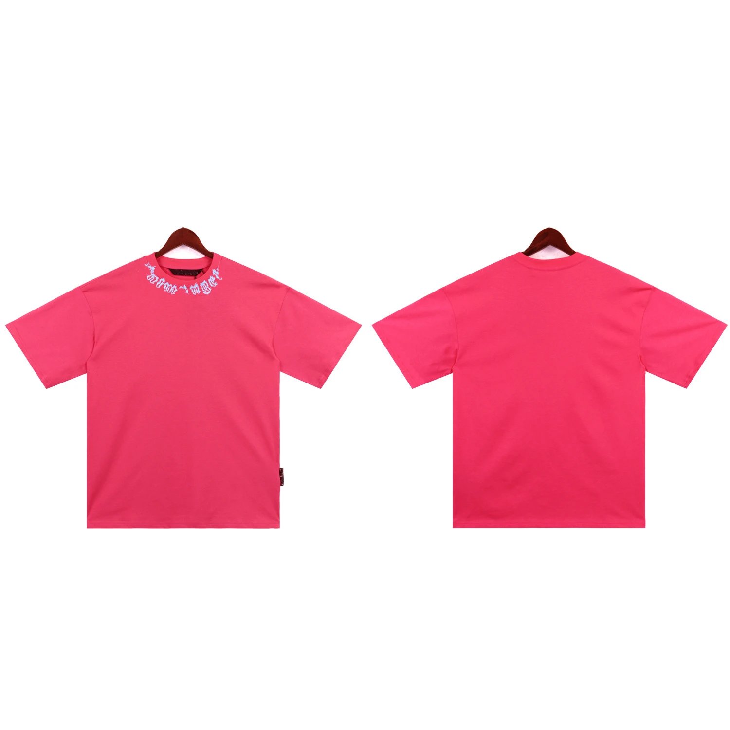 Letter Collar Print T-Shirt photo 4