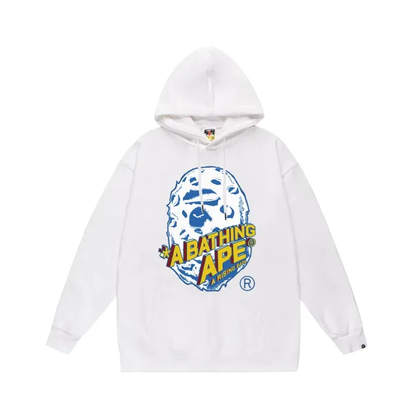 A Bathing Ape Classic Ape Head Graphic Hoodie Black - 14