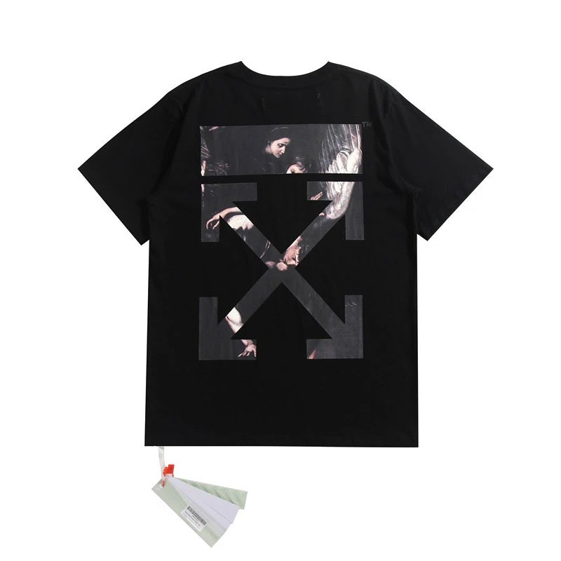 Gold Foil Arrow Print Cotton T-Shirt photo 8