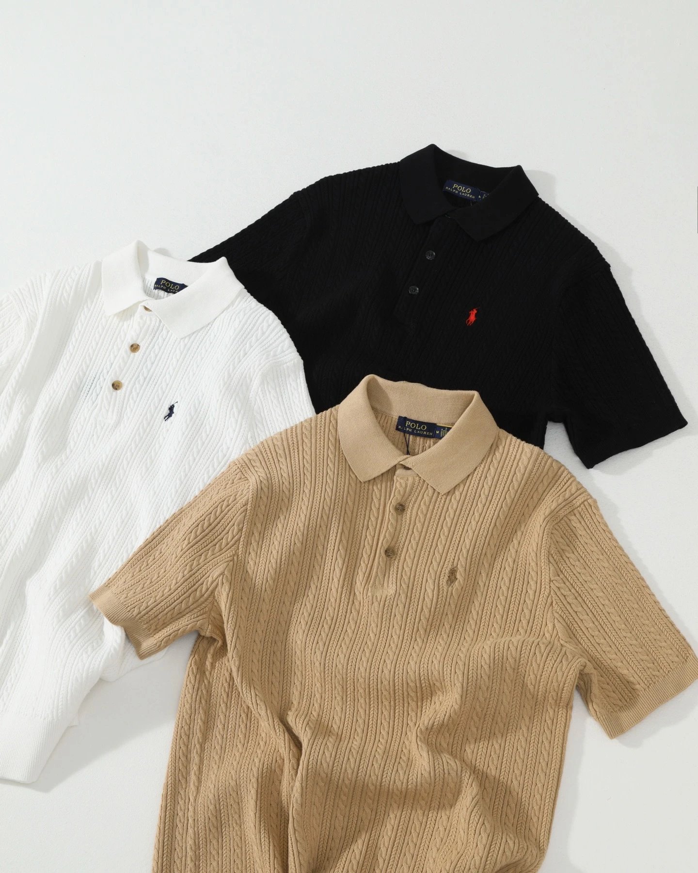 Ralph Lauren Twisted Cable Knit Polo Shirt photo 7