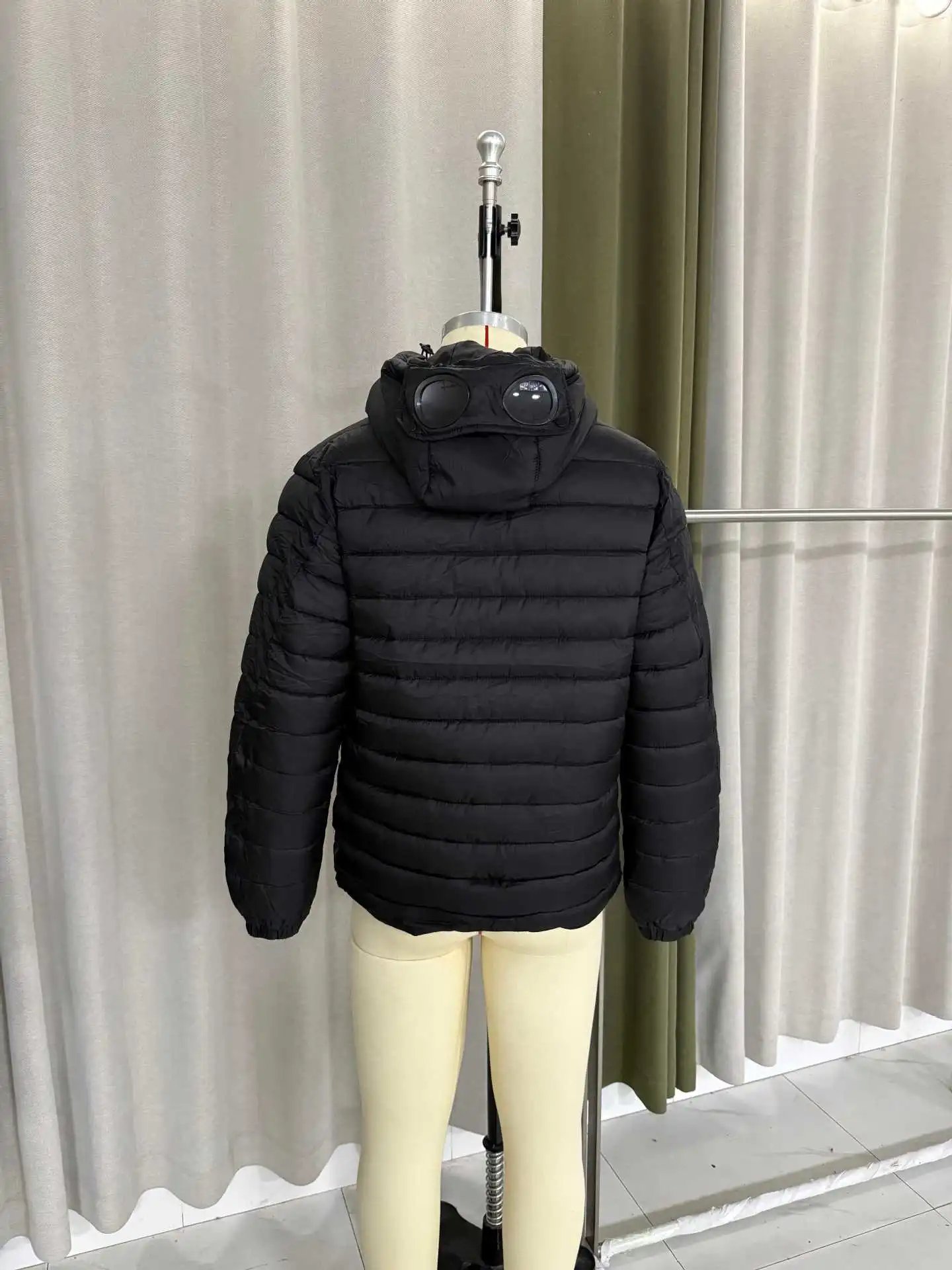 Windproof Wear-Resistant Mirror Triple-Zip Down Jacket photo 7