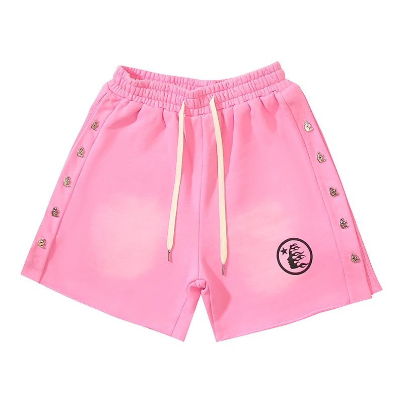 Washed Black Vintage Casual Shorts photo 8