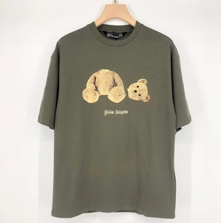 Teddy Bear Print T-Shirt Unisex Couple Letter Short Sleeve photo 6