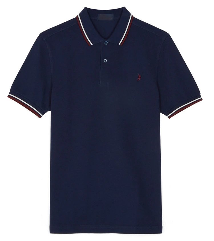 Wheat polo shirt with embroidery photo 7
