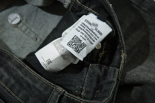 Stone Island Tank Shield Ghost Piece Black Distressed Slim Fit Jeans - 15