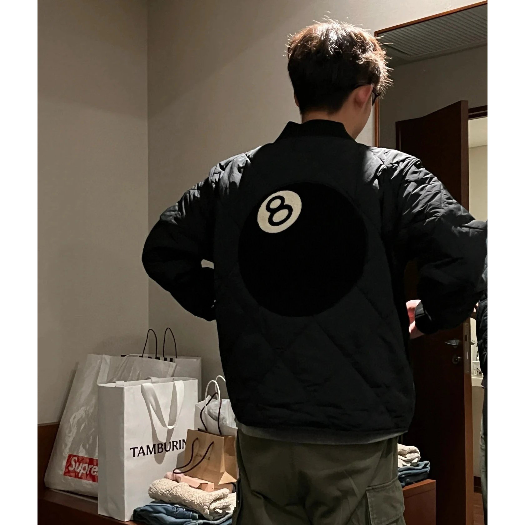 Number 8 Ball Quilted Zip Jacket photo 8