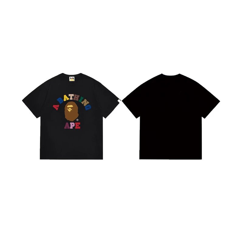 A Bathing Ape Black Graphic Print T-Shirt