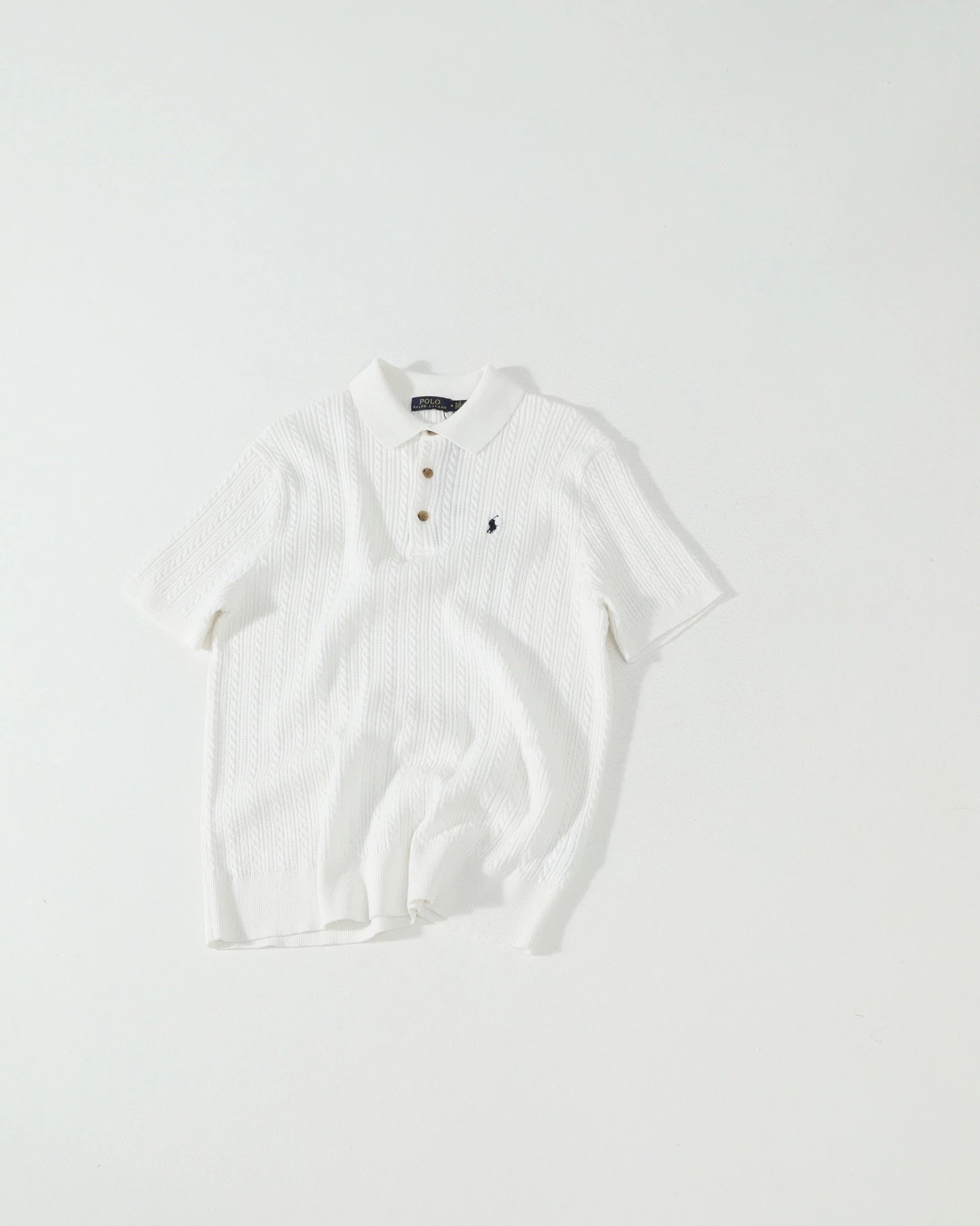 Ralph Lauren Twisted Cable Knit Polo Shirt photo 2