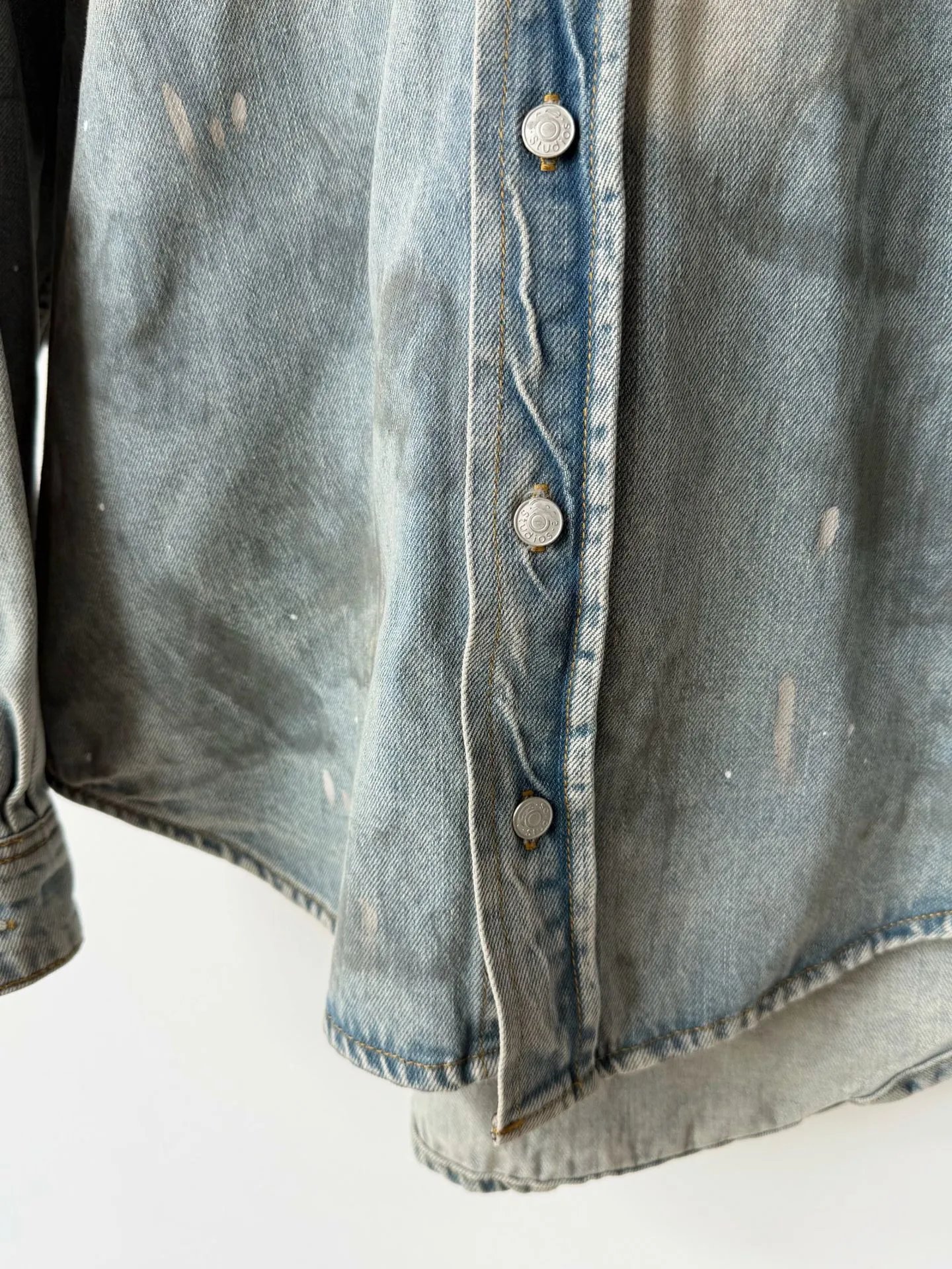 Splatter Denim Shirt photo 7