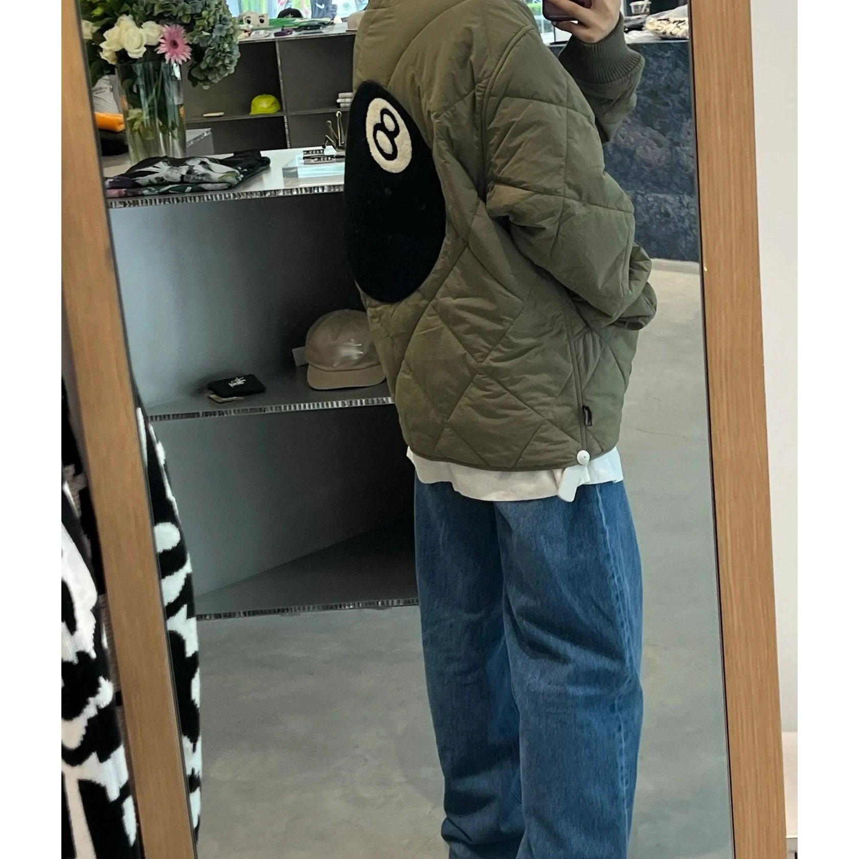 Number 8 Ball Quilted Zip Jacket photo 7